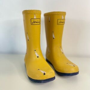 Joules Goose Print Rain Boots Size 13